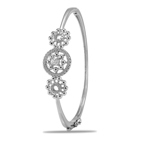 Taraash 925 Sterling Silver CZ Bangle For Women - Taraash