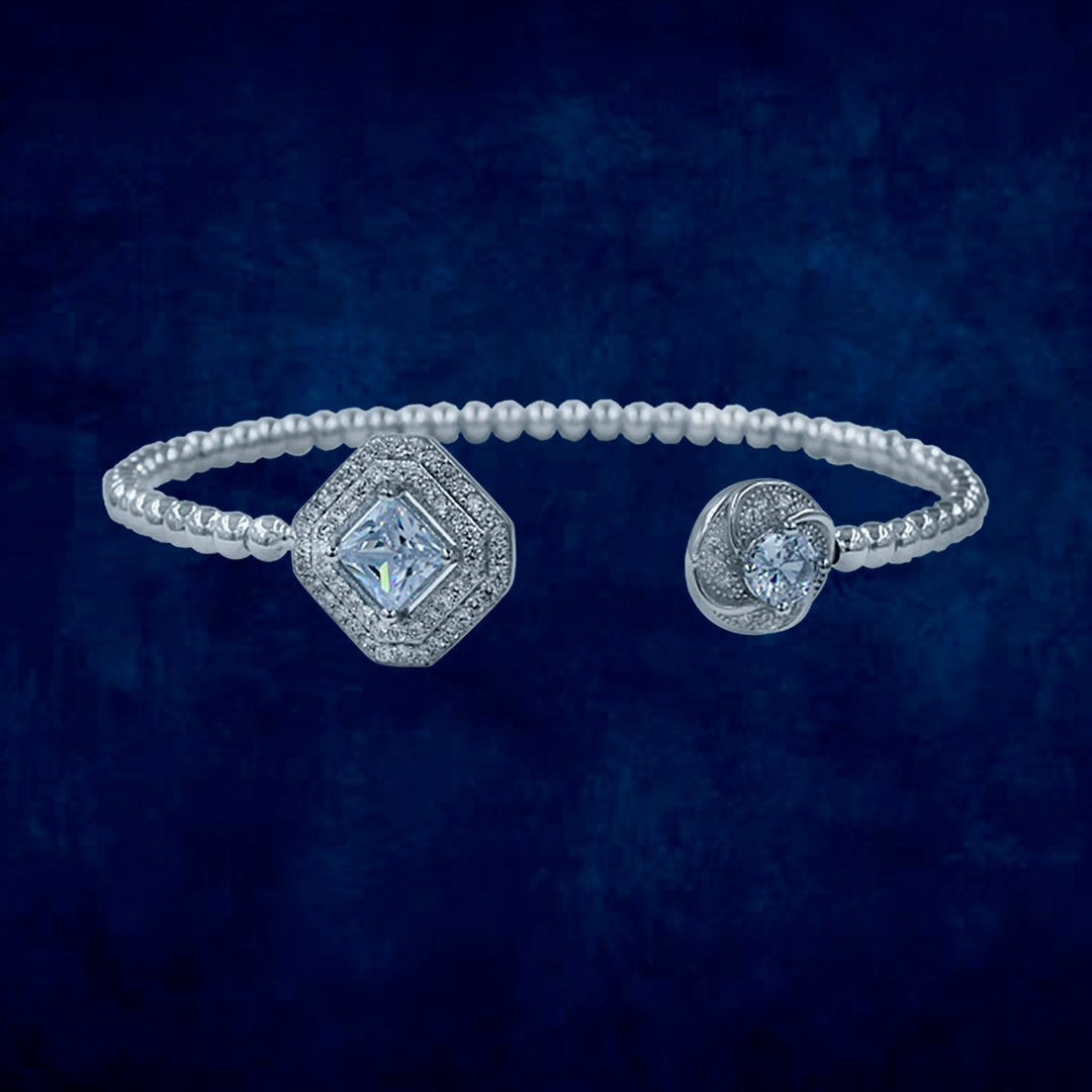 Taraash 925 Sterling Silver CZ Bangle For Women - Taraash