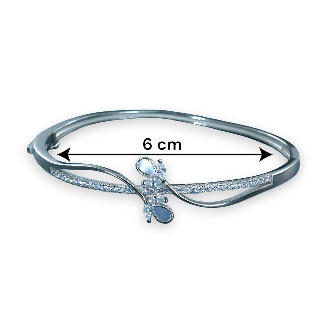 Taraash 925 Sterling Silver CZ Bangle For Women - Taraash