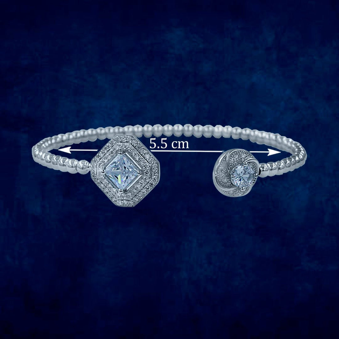 Taraash 925 Sterling Silver CZ Bangle For Women - Taraash