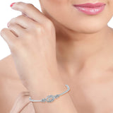Taraash 925 Sterling Silver CZ Bangle For Women - Taraash