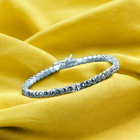 Taraash 925 Sterling Silver Cz Bangle For Women - Taraash