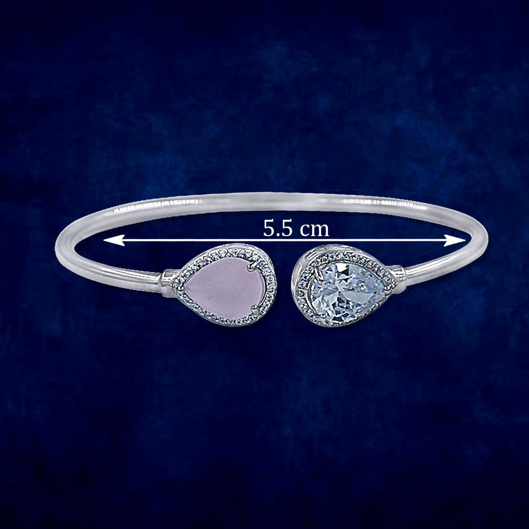 Taraash 925 Sterling Silver CZ Bangle For Women - Taraash