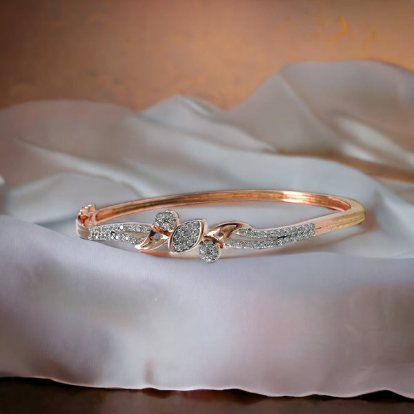 Taraash 925 Sterling Silver CZ Bangle Kada For Women - Taraash