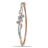 Taraash 925 Sterling Silver CZ Bangle Kada For Women - Taraash