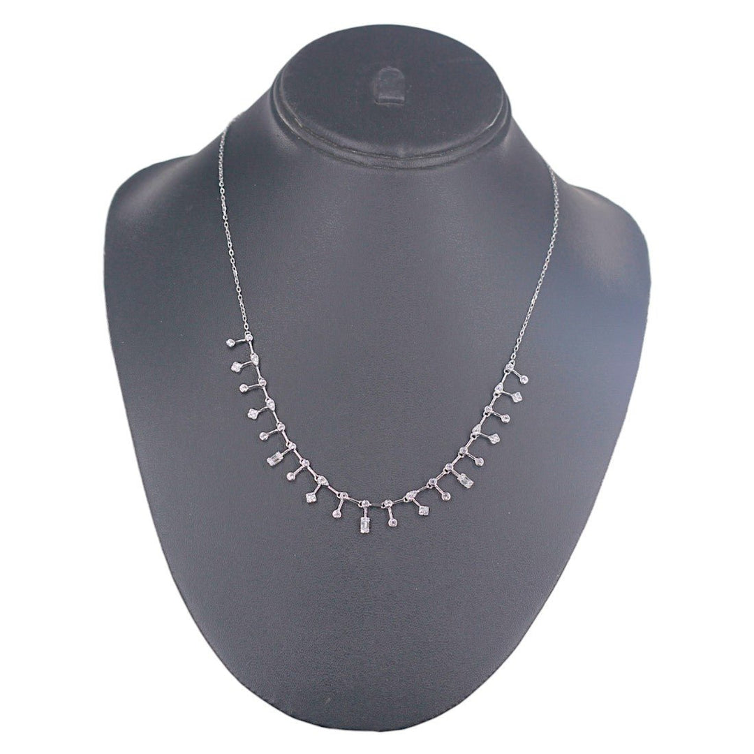 Taraash 925 Sterling Silver CZ Charm Necklace for Women - Taraash