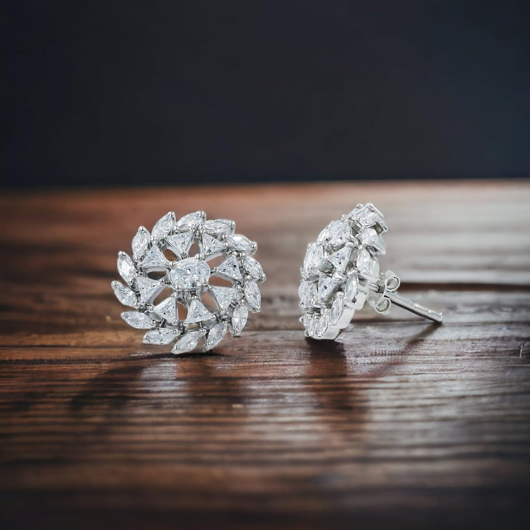 Taraash 925 Sterling Silver CZ Earrings For Women - Taraash