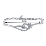 Load image into Gallery viewer, Taraash 925 Sterling Silver CZ Floral Bangle For Women - Taraash