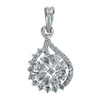 Load image into Gallery viewer, Taraash 925 Sterling Silver CZ Floral Pendant For Women - Taraash