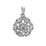 Taraash 925 Sterling Silver CZ Floral Pendant For Women - Taraash