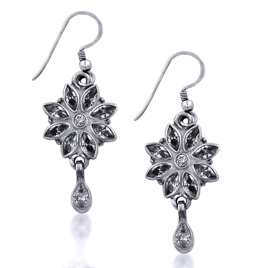 Taraash 925 Sterling Silver CZ French Hook Earrings For Women - Taraash