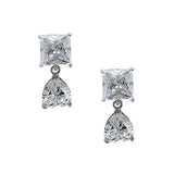 Taraash 925 Sterling Silver CZ Heart Earrings For Women - Taraash