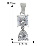 TARAASH 925 Sterling Silver CZ Heart Jewellery Set For Women - Taraash