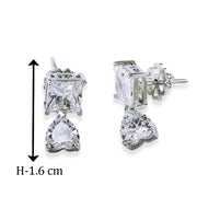 TARAASH 925 Sterling Silver CZ Heart Jewellery Set For Women - Taraash