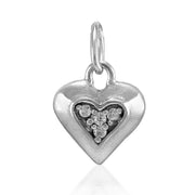 Taraash 925 Sterling Silver CZ Heart Pendant For Women - Taraash