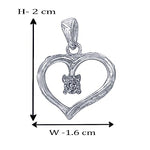 Load image into Gallery viewer, Taraash 925 Sterling Silver CZ Heart Pendant For Women - Taraash