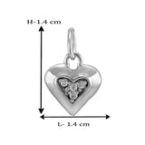 Taraash 925 Sterling Silver CZ Heart Pendant For Women - Taraash