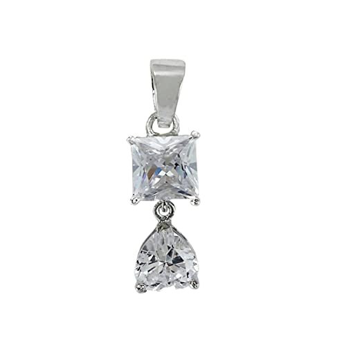 Taraash 925 Sterling Silver CZ Heart Pendant For Women - Taraash