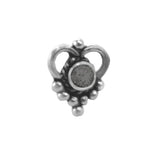 Taraash 925 Sterling silver CZ Heart Shape Nose Pin For Women NPNI-03BK - Taraash