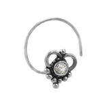 Taraash 925 Sterling silver CZ Heart Shape Nose Pin For Women NPNI-03W - Taraash