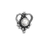 Taraash 925 Sterling silver CZ Heart Shape Nose Pin For Women NPNI-03W - Taraash