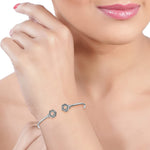 Load image into Gallery viewer, Taraash 925 Sterling Silver CZ Hexagon Shape Bangle For Women - Taraash