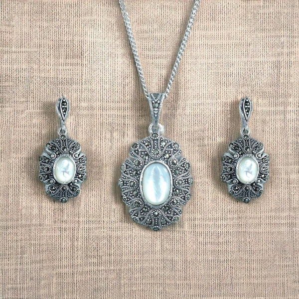 Taraash 925 Sterling Silver CZ Jewellery Set For Women - Taraash
