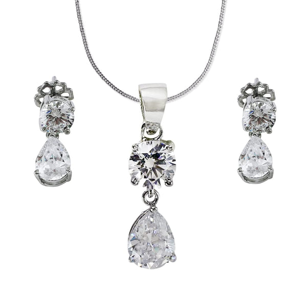 TARAASH 925 Sterling Silver CZ Jewellery Set For Women - Taraash