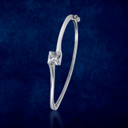 Taraash 925 Sterling Silver CZ Kada For Women - Taraash