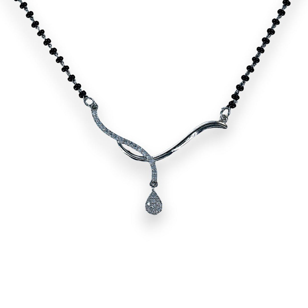 Taraash 925 Sterling Silver Cz Mangalsutra For Women - Taraash