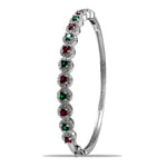 Load image into Gallery viewer, Taraash 925 Sterling Silver CZ Multicolor Bangle For Women - Taraash