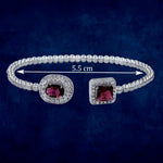 Load image into Gallery viewer, Taraash 925 Sterling Silver CZ Openable Bangle For Women - Taraash
