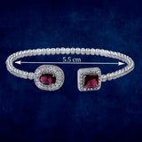 Taraash 925 Sterling Silver CZ Openable Bangle For Women - Taraash
