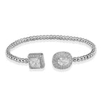 Load image into Gallery viewer, Taraash 925 Sterling Silver CZ Openable Kada For Women - Taraash