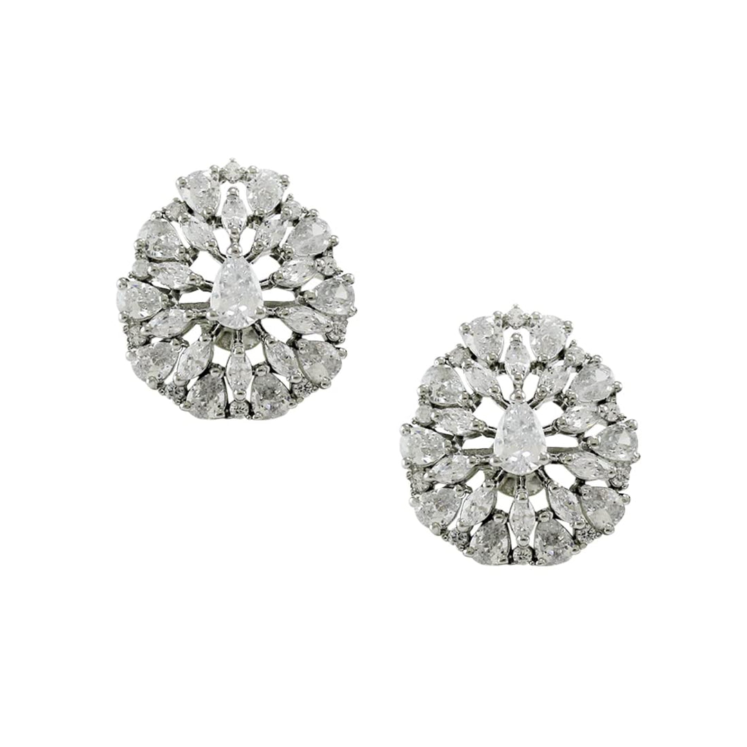 Taraash 925 Sterling Silver CZ Pear Drop Earrings For Women - Taraash