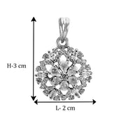 Taraash 925 Sterling Silver CZ Pear Drop Pendant Set For Women - Taraash