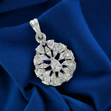 Taraash 925 Sterling Silver CZ Pear Drop Pendant With Chain For Women - Taraash