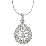 Taraash 925 Sterling Silver CZ Pear Drop Pendant With Chain For Women - Taraash