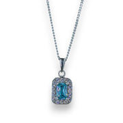 Taraash 925 Sterling Silver CZ Pendant Chain For Women - Taraash