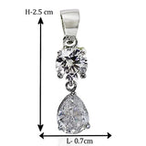 Taraash 925 Sterling Silver CZ Pendant For Women - Taraash