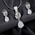 Load image into Gallery viewer, Taraash 925 Sterling Silver CZ Pendant Set For Women - Taraash