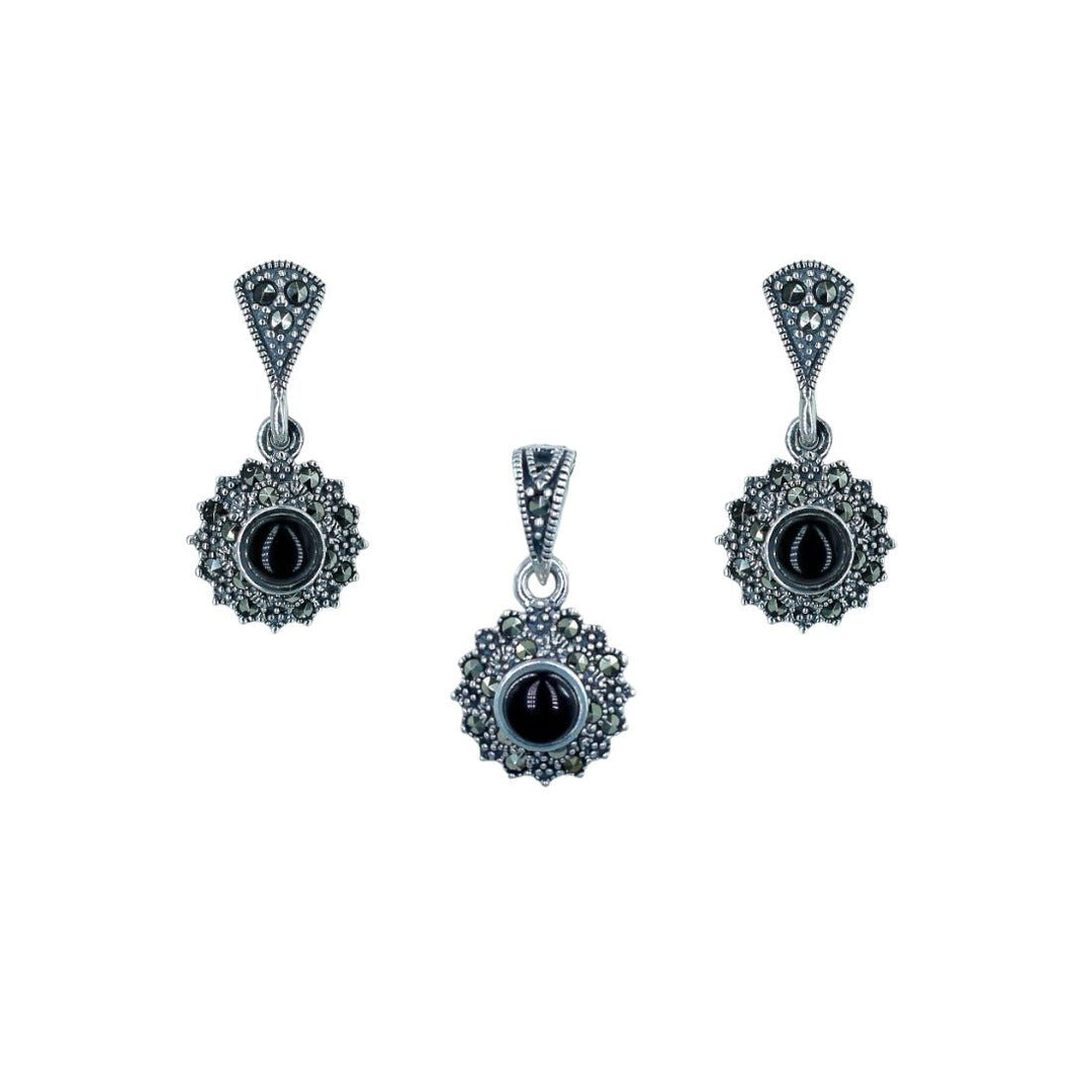 Taraash 925 Sterling Silver CZ Pendant Set For Women - Taraash