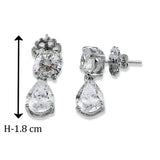 Taraash 925 Sterling Silver CZ Pendant Set For Women - Taraash