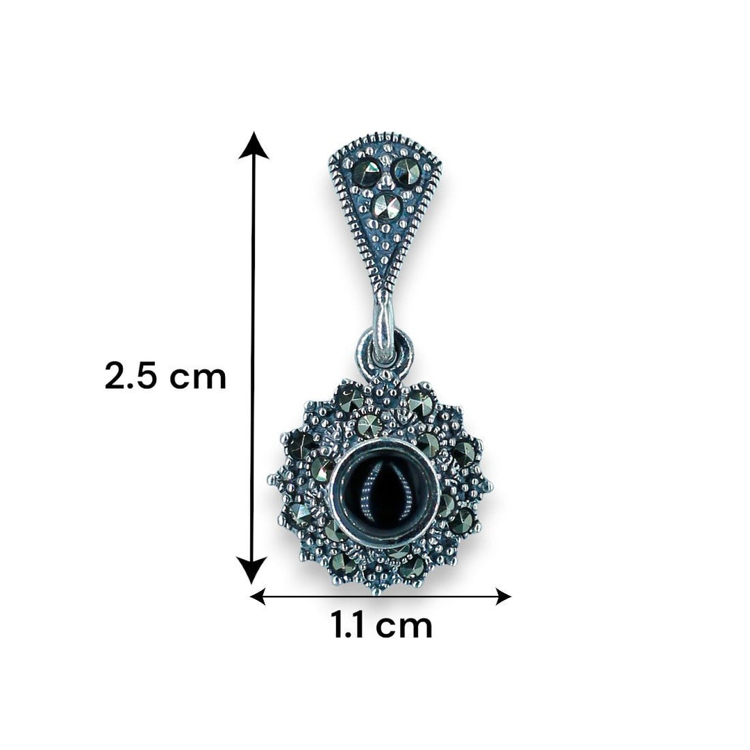 Taraash 925 Sterling Silver CZ Pendant Set For Women - Taraash