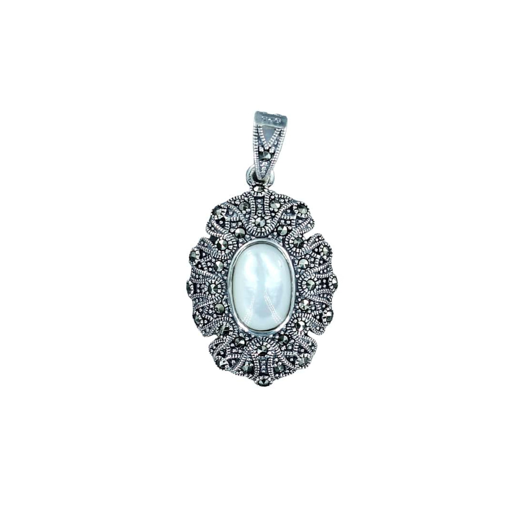 Taraash 925 Sterling Silver CZ Pendant Set For Women - Taraash