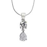 Load image into Gallery viewer, Taraash 925 Sterling Silver CZ Pendant With Chain For Women - Taraash
