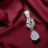 Taraash 925 Sterling Silver CZ Pendant With Chain For Women - Taraash