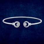 Load image into Gallery viewer, Taraash 925 Sterling Silver CZ Round Design Bangle For Women - Taraash