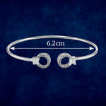 Load image into Gallery viewer, Taraash 925 Sterling Silver CZ Round Shape Bangle For Women - Taraash