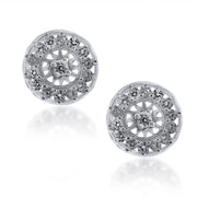 Taraash 925 Sterling Silver CZ Round Shape Stud Earring For Women - Taraash